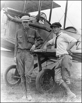 Best Friends Charles Lindbergh with Bud Gurney Standard J-1