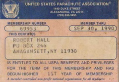 USPA Membership Card