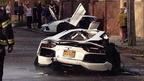 Lamborghini Aventador Split In Two In Brooklyn, NY