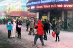 Times Square visitors dont seem to mind the snow