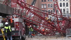 Crane collapses during a construction project in Manhattan