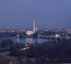 Washington Monument at dusk