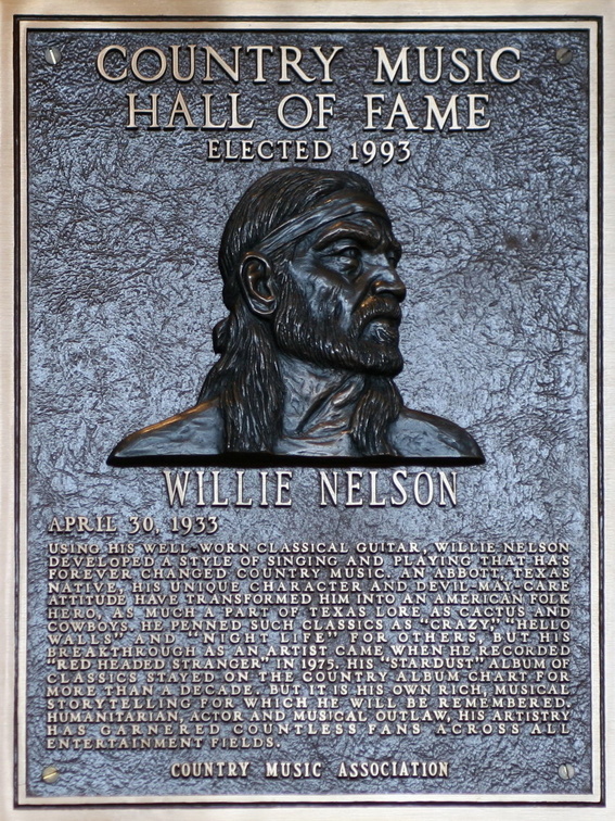 Willie Nelson Country Music Hall of Fame