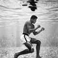 Muhammad Ali training and posing underwater at the Sir John Hotel, Miami in 1961