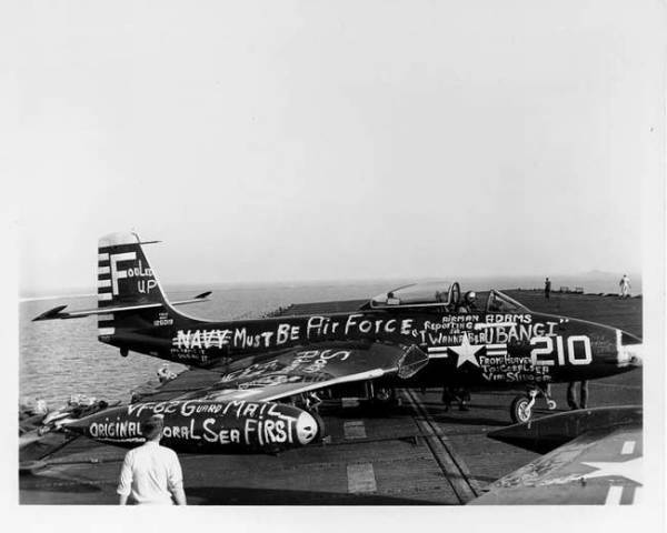 The Navy had a funny tradition ? every time a plane would land on the wrong carrier, it would be covered with graffiti before being returned.jpg