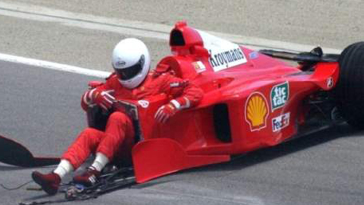 1999, Federico Kroyman?s Ferrari Formula 1 crash at Laguna Seca