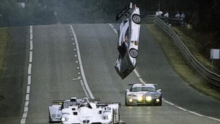 Mark Webber?s 1999 Mercedes CLK-GTR Le Mans crash.jpg