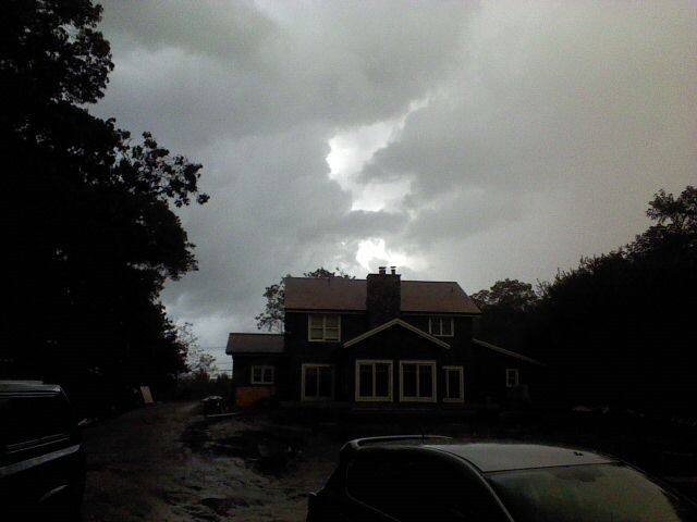 Rain - Lightning and Hail 2 East Hampton NY - Oct 16 2015