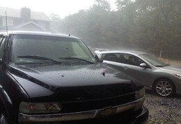 Rain - Lightning and Hail East Hampton NY - Oct 16 2015