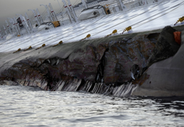 Costa Concordia 90 meter Hull breach